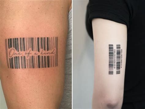 tatuaje de codigo de barras|Tatuajes de códigos de barras – 20 diseños y。